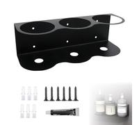 Porta Bombolette Spray Portabottiglie Spray, Porta Lattine, Scaffale per Bombolette Spray, Supporto per Bomboletta Spray, Accessorio per Attrezzi ad Aria Compressa per Garage Officina (3 Slot)