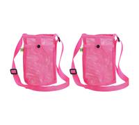 Porta Borraccia 2 Pezzi con Cintura per Spalla, Rosso Rosa