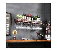 Porta bottiglia bar in vetro in vetro a testa in giù di vetro in vetro industriale creativo vetro in vetro a bottiglia Il vento è materiale sintetico del portabottiglie (colore: ottone, dimensioni: