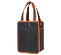 Porta bottiglia - Carrier bottiglia di whisky | Custodia da trasporto in bottiglia di vino | BOTTO DI PROGETTAZIONE DEL BOTTA CON I DAVIDERI | Bottiglia da vino da viaggio in feltro per campegg