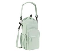 Porta Bottiglia con Bretelle, Porta Bicchiere da Esterno con Tasche, Tasca Organizzatore Impermeabile Grande Capacità, Fascia Regolabile, Attrezzature Sportive per Escursionismo, Fitness Viaggi