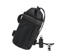 Porta-bottiglia da bicicletta, borsa isotermica regolabile per bevande | Con tasca a rete e portabottiglie per riporre telefono, ciclismo, attività all'aperto, esercizi, viaggi