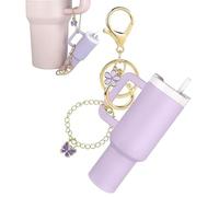 Porta bottiglia d'acqua con tracolla regolabile compatibile Stanley Tumbler Owala Hydroflask YETI ecc Portachiavi a due vie carino pratico staccabile materiale durevole accessori per tazze