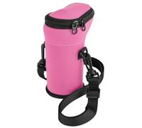 Porta bottiglia d'acqua - Porta bottiglia tracolla borsa tracolla per bottiglia d'acqua | Borsa per bottiglia d'acqua per bambini accessori regolabili per attività all'aperto, Rosa, 3x6.5cm,