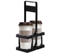 Porta Bottiglia Di Latte Portante Per Vetri Di Vetro - Porta Birra Pieghevole, Manico Portatile | 2 Bottiglie Whisky Vino Carrier, Organizer Da Picnic Per Campeggio Viaggio Eventi Uso Quotidiano