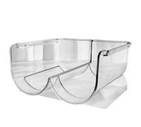 Porta bottiglie da bancone - Porta vino trasparente, organizer per bottiglie d'acqua | pratico armadietto da vino per la conservazione della cucina, armadi, espositore per mobili da bar