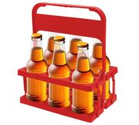 Porta bottiglie da latte, supporto per rack di stoccaggio pieghevole, vassoio organizzatore a 6 fori | caddy da bere portatile, contenitore compatto per il trasporto di vino per matrimoni, viaggi