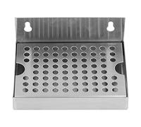 Porta bottiglie scolabottiglie in acciaio inox 304, vassoio scolabottiglia da parete 15,4x11,2 cm - resistente e facile da pulire, ideale per birra, vino e bevande da casa