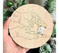 Porta-braccialetto per neonato per ospedale - Tabellone per annuncio nascita neonato, cartello in legno "Hello World", pietra miliare dell'arrivo del bambino, ricordo per nuovi genitori adatto per età