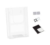 Porta brochure Supporto da parete Supporto per depliant trasparente Porta