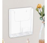 Porta brochure Supporto da parete Supporto per depliant trasparente Porta
