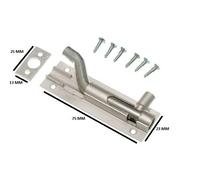 Porta Bullone Barile ad Angolo Gomito 75MM 7.6cm Alluminio con Viti Pacco Di 10