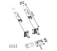 Porta Bullone Filo Nascosto 15.2cm Antifurto Giardino Cancello Capanno
