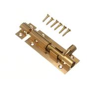 Porta Bullone Ottone Privacy Chiavistello Scorrevole Gancio + Custode 6.3cm 63mm