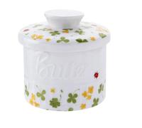 Porta Burro Contenitore for burro in ceramica pastorale, contenitore , formaggio con coperchio, olio giallo domestico(Style B)