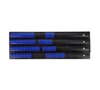 Porta Bussole in Ferro e ABS Guida, 480mm per Officina | Bussole 1/2, 3/8 e 1/4, Marcature Chiare, Base Ampia Antiribaltamento, Trasporto Facile