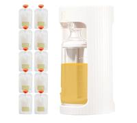 Porta buste per salsa di mele, buste da spremere riutilizzabili, spremitore portatile per purea - Kit ricaricabile per buste per alimenti riutilizzabili, riempitivo portatile per purea di frutt