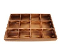 Porta bustine di tè in legno Bustine di zucchero Buste per spezie Scatola