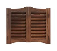 Porta Caffè a Listelli Stile Retro, Doppia Battente a Mezza Altezza con Chiusura Automatica per Divisione Ingresso, Cucina, Bar Pub, Caffetteria (80x90cm(31.5x35.4in))