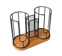 Porta caffè per piano di lavoro Dispenser 3 posti con base in | Organizer per tazze da caffè per piano di lavoro, casa, cucina, ristorante, pausa, ufficio, buffet, bar, divano