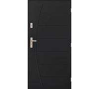 Porta calda 1,1 W/m2K Boston 72 mm Nano Advance Porta d'ingresso in acciaio, 3 colori, dimensioni 90,80 (80-902 x 2072 mm, porta destra, antracite)