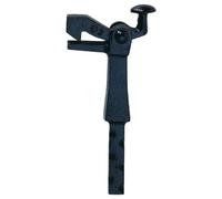 Porta cancello | Fermaporta | Montaggio a pavimento | Misura 2 | Ferro malleabile verniciato nero