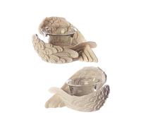 Porta Candele Ad Ali d'Angelo Ornamentale Regalo Madri E Valentini