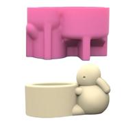 Porta Candele Coniglio Stampo Fai Da Te Fai Da Te Artigianato In Gesso In Gesso Cemento Stampi Per Barattolo In Silicone Stampi Per La Casa Decori Tazza