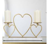 PORTA CANDELE HEARTS 30X20 CM