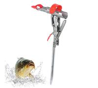 Porta Canna Da - Acciaio Inossidabile, Suporto Per Cana Da Pescaa, Rilevamento Del Morso | Robusta Sponda Con Inserto A Terra, Supporto Per La , Supporto Per Canna Da Pescaa Per Fiumi, Lagh