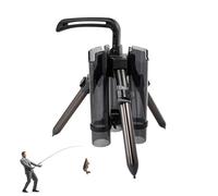 Porta canna da in piedi - in lega di alluminio per supporto per asta da pavimento,addensata pieghevole portatile, organizer per canne per yacht marittimi, barche, 3 canne da