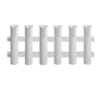 Porta canna Portacanne da pesca Barche Attacco a parete Bianco 5 posti Multiplo