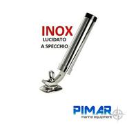PORTACANNE ORIENTABILE IN ACCIAIO INOX 316 FISSAGGIO 4 VITI BASE MM.89X55