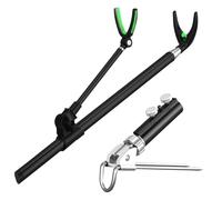 Porta canne per su Berga, supporto da solido in acciaio per canna, per litorale mare lago ghiaccio molo esterno