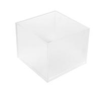 Porta Cannucce 12,5X12,5X10 Cm Trasparente Metacrilato - 12 Unità