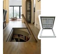 Porta Cantina Porta per Cantina per Ristrutturazione di Interni, Porte di Accesso a Intercapedini per Cantine/Fori Nel Soffitto/Soffitta, Sistemi di Botole(W34xL34in)