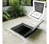 Porta Cantina Porta per Intercapedine da 61 a 89 cm, Porte di Accesso Alla Soffitta per Ripostiglio/Cantina/Foro Nel Soffitto, Coperchi di Uscita Nascosti(W26xL29in)