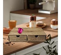 Porta Capsule Caffè Cassetto Contenitore Supporto in Legno E Porta Cialde con