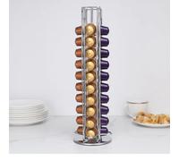 Porta capsule caffè dorato per 40 capsule Nespresso, supporto rotante per cialde