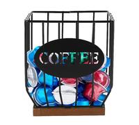 Porta capsule caffè, porta cialde caffè, Grande capacità cestello porta caffè, metallico porta capsule per contenitori bicchieri K, capsule, filtri caffè, portacapsule dolce gusto 16×12×17cm