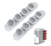 Porta Capsule Caffe, Portacapsule Caffè, Supporto per Capsule, Dispenser di Capsule per 8 Capsule di Caffè per Cucine, Uffici, Ristoranti, Silicone, 2 Pezzi, Grigio