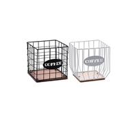 PORTA CAPSULE FERRO+MDF CM.13X13X13h 2 COL.