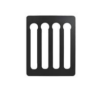 Porta capsule per Nespresso 20 capsule - 25 x 20 cm in acciaio inox, dispenser di capsule, contenitore per capsule di caffè Nespresso, linea originale, capsule per pareti di cucina e armadi