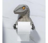 Porta carta igienica a forma di dinosauro - Dispenser da parete, perfetto per bagni e cucine, ideale per i fan di dinosauri, Tyrannosaurus Tissue Holder