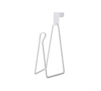 Porta carta igienica da appendere in acciaio inox progettato per l'uso sopra il serbatoio, dotato di un armadietto di carta per migliorare l'ordine del bagno (bianco)