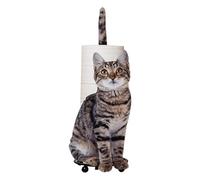 Porta carta igienica da bagno, a forma di gatto, per bagno, design verticale, autoportante, per piccoli spazi per l'inaugurazione della casa