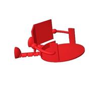 Porta carta igienica da lettura Buddy, porta carta igienica a forma di cartone animato creativo, portarotolo di carta igienica divertente - Grazioso arredo for il bagno e il soggiorno(Red)