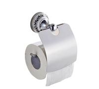 Porta carta igienica da parete in ottone cromato in ceramica, barra porta fazzoletti impermeabile