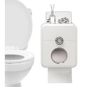 Porta carta igienica da parete, porta rotolo di carta igienica impermeabile con cassetto, scatola per fazzoletti a doppio strato, scatola adesiva per la casa