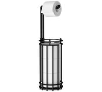 Porta Carta Igienica da Terra, Colonna bagno porta rotolo dispenser supporto moderno,a prova di ruggine,può contenere 4 rotoli